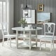 preview thumbnail 7 of 11, Simple Living Cottage White Round Dining Table