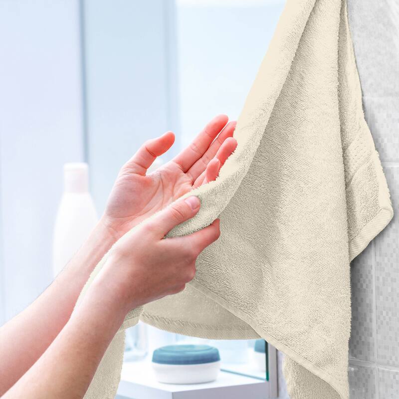 Superior Miami 100% Cotton 6-Piece Towel Set - Lightweight & Quick Drying