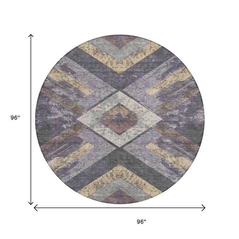 HomeRoots Geometric Transitional Rectangle Outdoor Rug
