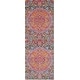 preview thumbnail 2 of 11, Livabliss Roanoke Pink & Purple Medallion Runner Rug - 2' 7" x 7' 3"
