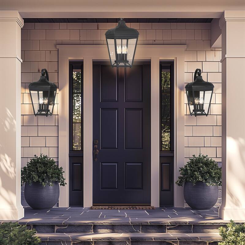 The Great Outdoors 72482 Marquee 4 Light 21" Tall Outdoor Wall Sconce