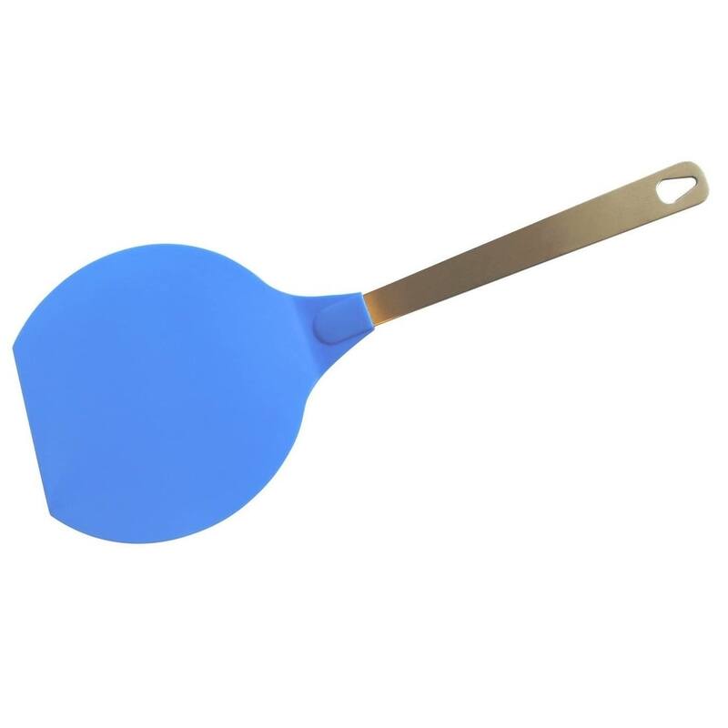 Chef Craft 14" Long Jumbo Flexible Plastic Blade Spatula Turner with Stainless Steel Handle - Blue - 1 Pack