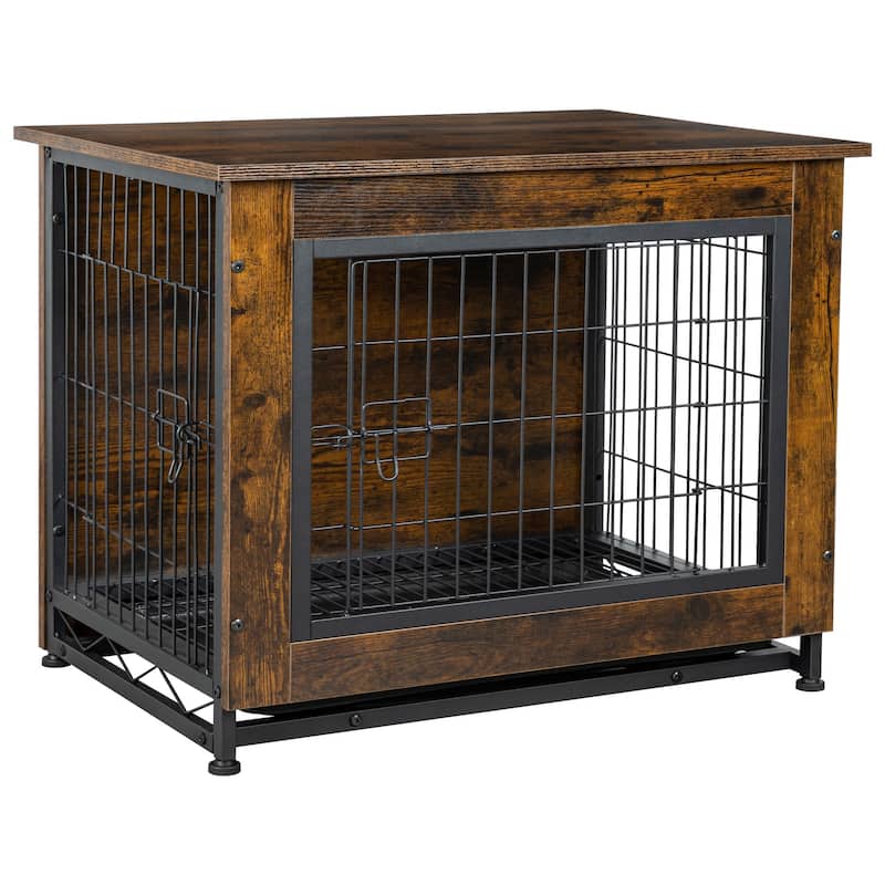 Futzca Dog Crate, Double-Doors Dog Furniture