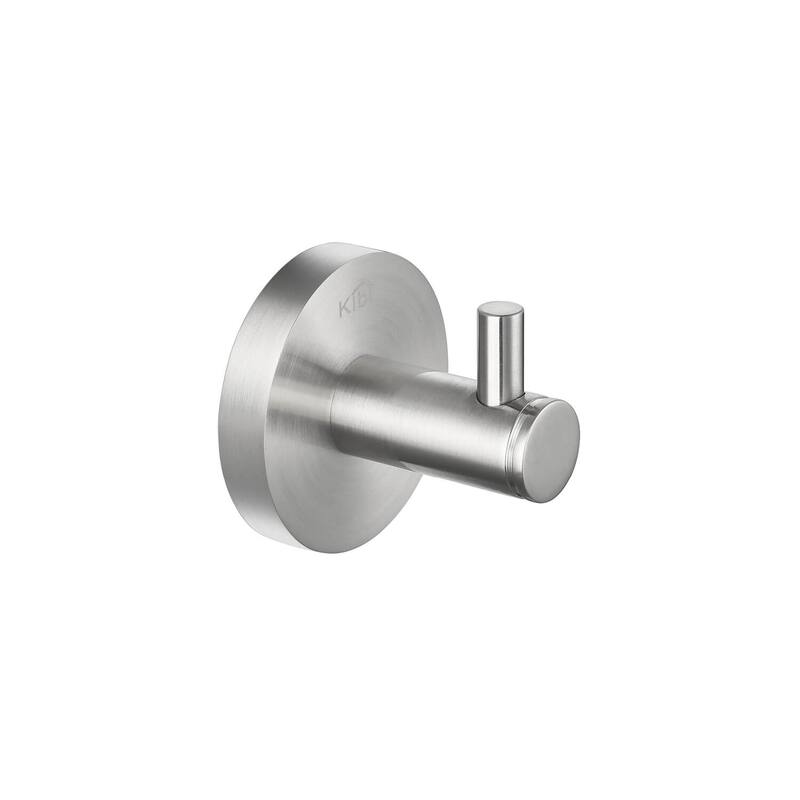 Circular Bathroom Towel & Robe Hook - Brush Nickel