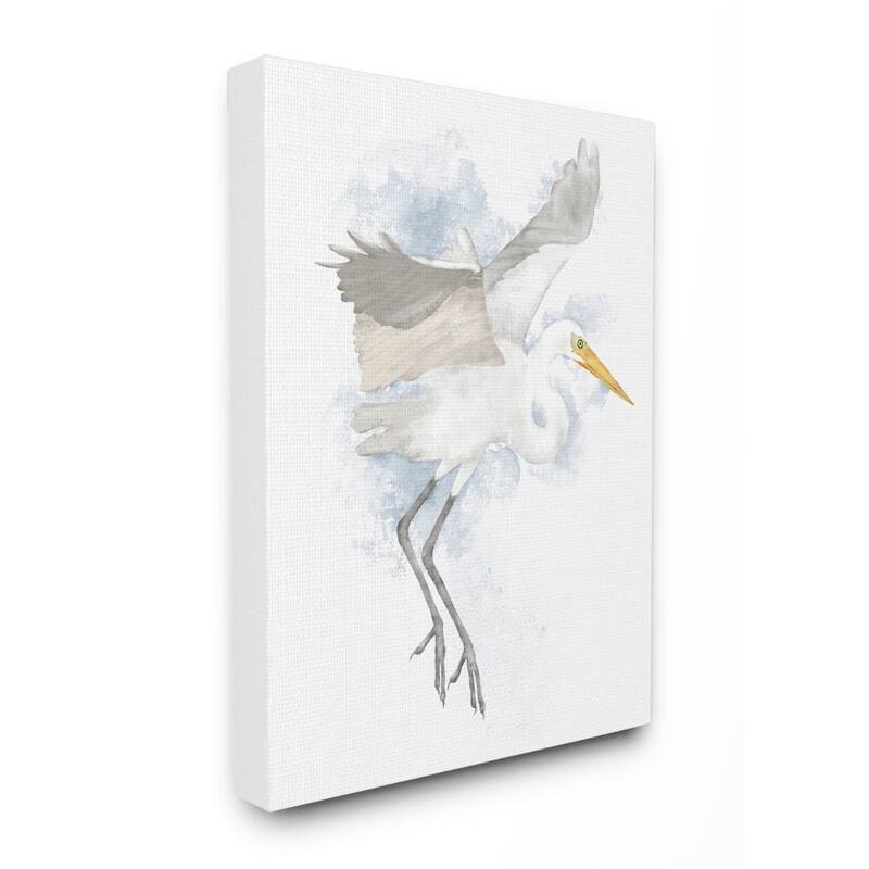 Stupell White Stork Open Wings Simple Animal Illustration Canvas Wall Art Design By Jade Reynolds - 24 x 30