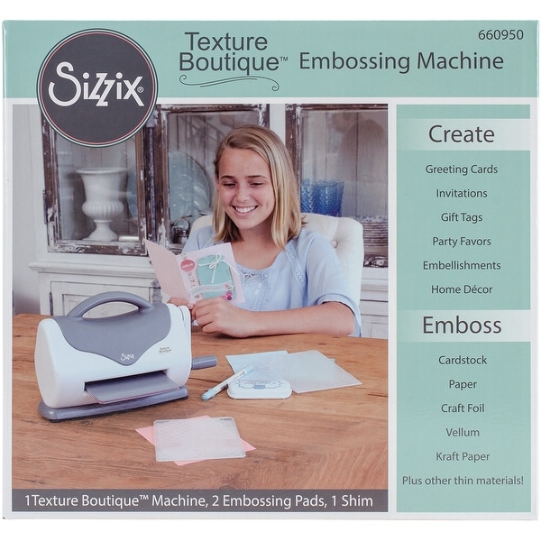 Sizzix Texture Boutique Embossing Machine - Bed Bath & Beyond