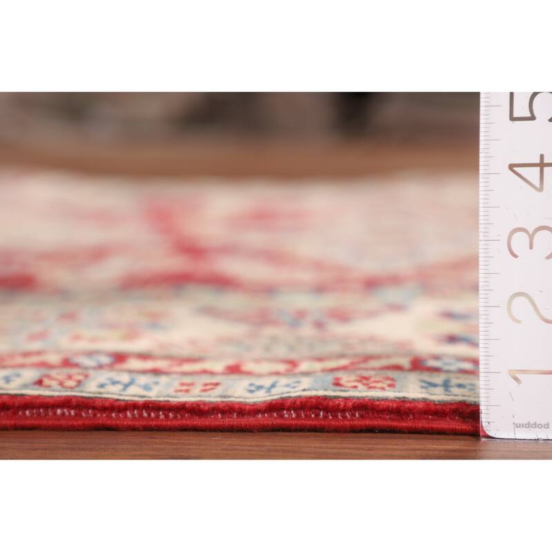 Red Kazak Oriental Area Rug Hand-Knotted Bedroom Wool Carpet - 5'1" x 6'8"