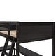 preview thumbnail 10 of 8, Twin Loft Bed with Desk Shelves Space-Saving Design Brown Modern Contemporary Unisex Nature Wood Finish Includes Hardware