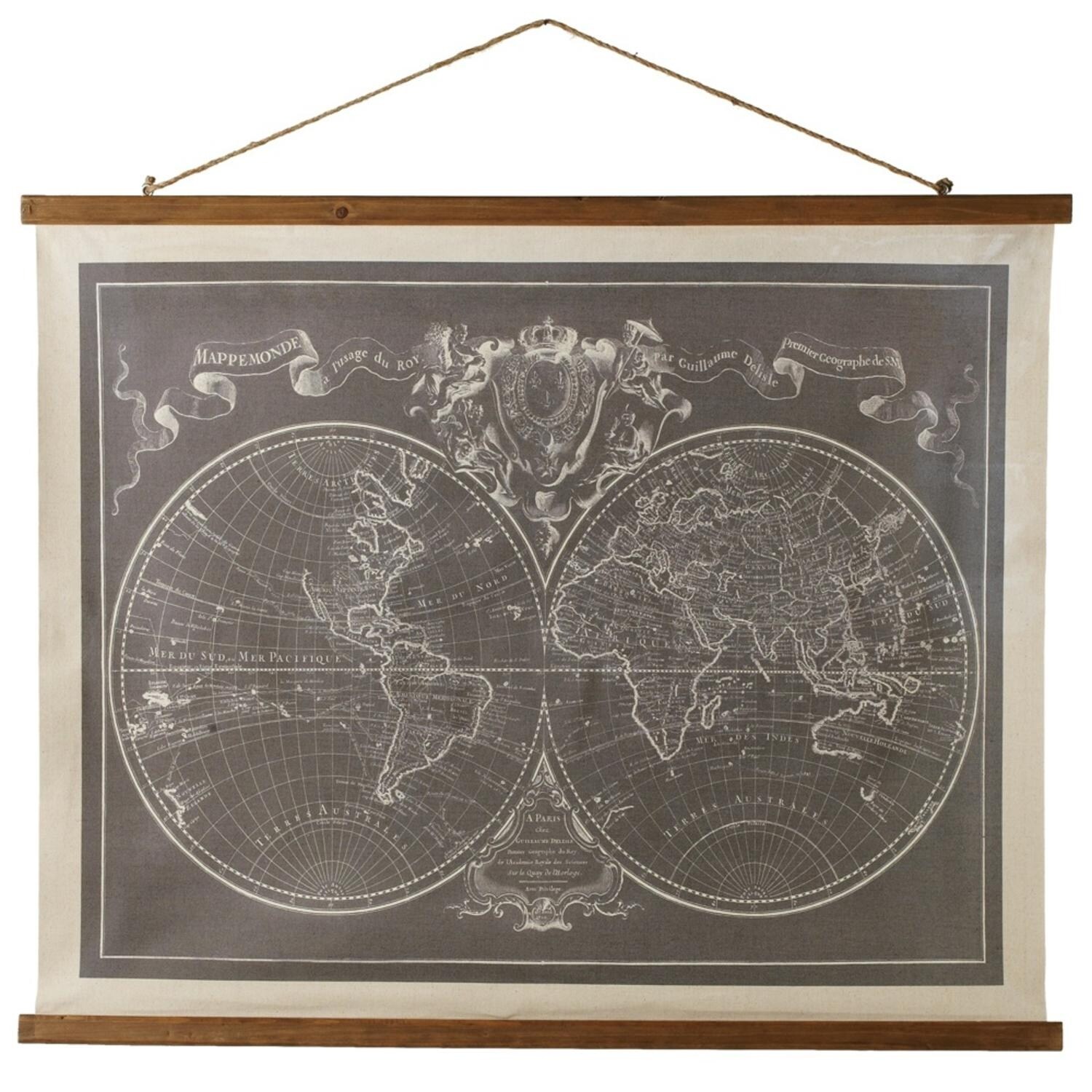 Shop Pack Of 2 Antique World Map Hanging Canvas Wall Art Decor 41 25 Brown Overstock 21903804