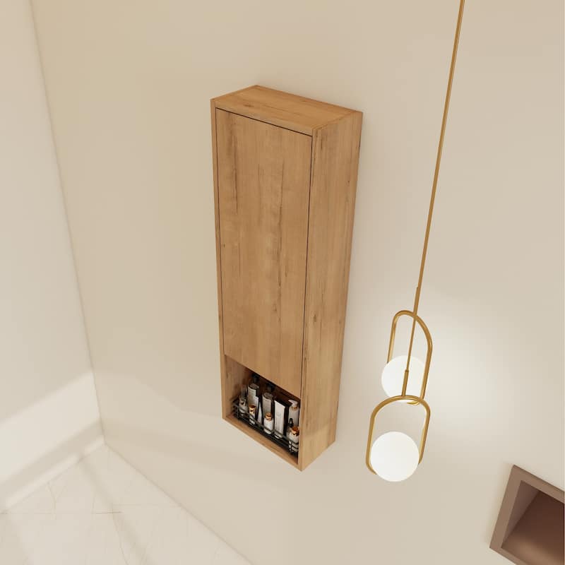 BNK 12"/24" Bathroom Side Cabinet with Soft Close Door and Shelf, Modern Side Cabinet