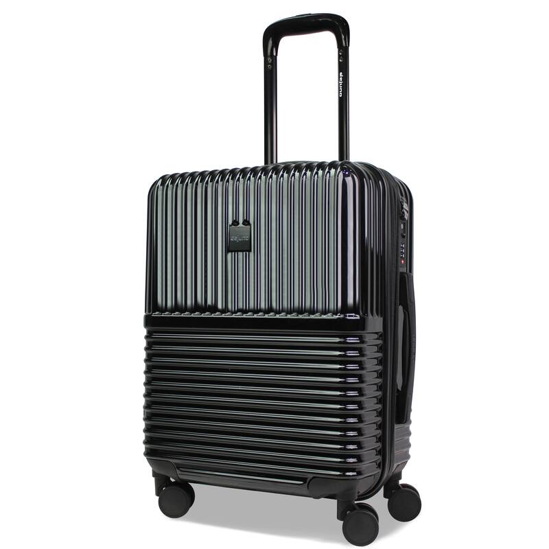 Lightweight Expandable 20-Inch Hardside Spinner Suitcase with TSA Lock - Onyx
