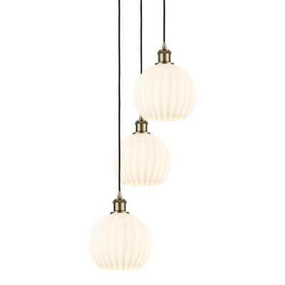 Innovations Lighting 113B-3P-31-15 White Venetian Pendant White
