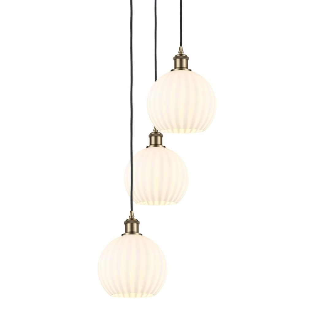 Innovations Lighting 113B-3P-31-15 White Venetian Pendant White
