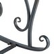 preview thumbnail 26 of 41, SAFAVIEH Ressi Victorian Scroll Iron Outdoor Rocking Bench. - 43 in. W x 33 in. D x 37 in. H