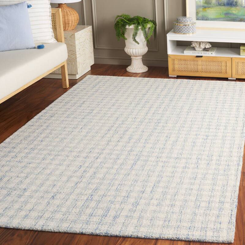 SAFAVIEH Handmade Ebony Katarin Contemporary Wool Rug