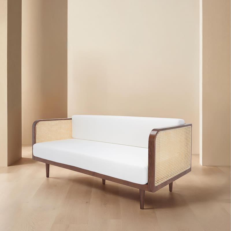 SAFAVIEH Couture Petroski French Cane Sofa - 75"W x 33"D x 31"H