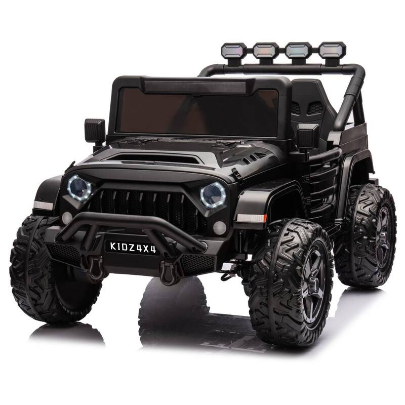 24V 2 Seater Electric Ride on Toys Truck for Kids Best Gift - Black