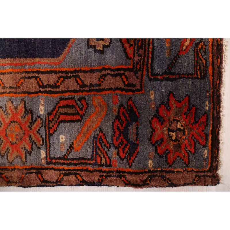 ECARPETGALLERY Hand-knotted Konya Anatolian Navy Wool Rug - 4'2 x 6'7