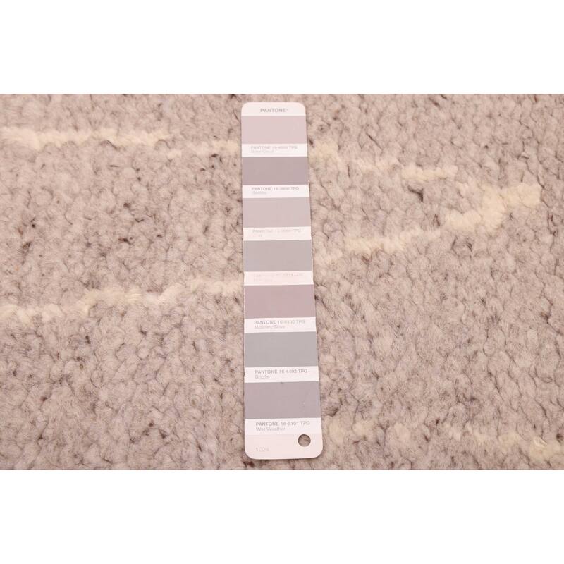 ECARPETGALLERY Hand-knotted Looma Grey Wool Rug - 7'11 x 9'10