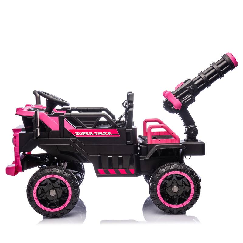 Kids Electric Ride-On Car-Spacious 3-Seater,Powerful 4-Motor Drive,Parental Remote Control,Led Lights