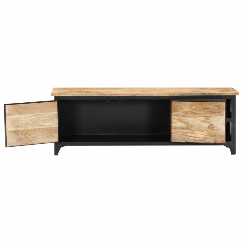 vidaXL TV Cabinet 47.2"x11.8"x15.7" Solid Mango Wood - 47.2" x 11.8" x 15.7"