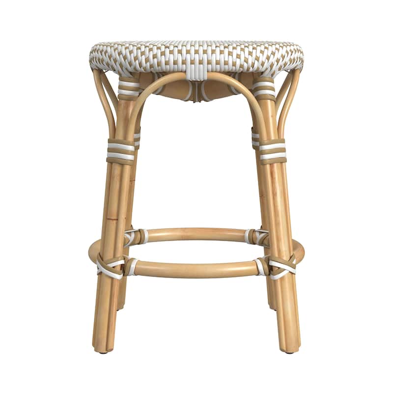 Tobias Rattan Round 18" Accent Stool