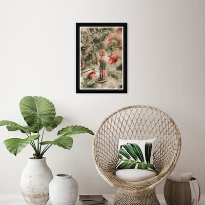 Wynwood Studio Prints Holiday and Seasonal Christmas Nutcracker Green and Light Brown Wall Art Canvas Print