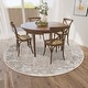 preview thumbnail 18 of 39, Addison Sterling Distressed Border Power Loomed Area Rug 8' x 8' - Pebble