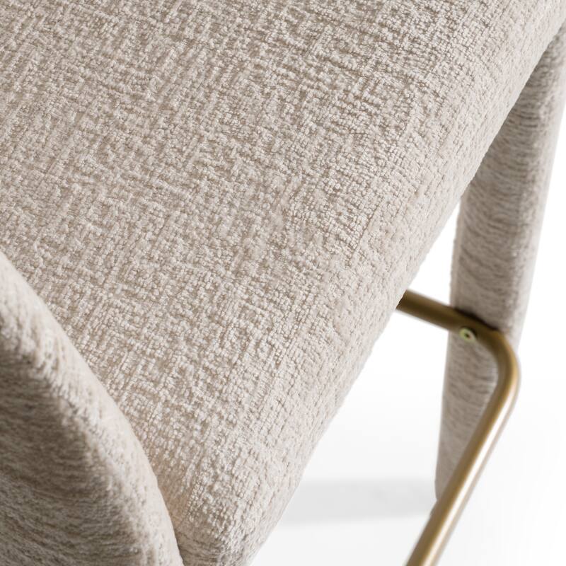 Modrest Faerron Modern Light Grey Fabric Counter Chair