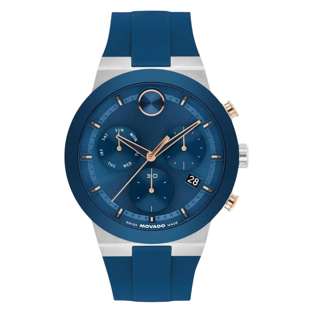 Movado Men's Fushion Blue Dial Watch - 3601331 - One Size