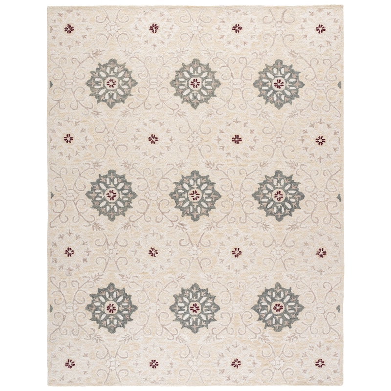 SAFAVIEH Handmade Metro Roxandra Wool Rug - 9' x 12' - Beige/Ivory
