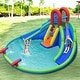 preview thumbnail 2 of 5, Inflatable Water Slide Bounce House with Mighty Splash Pool - Multi