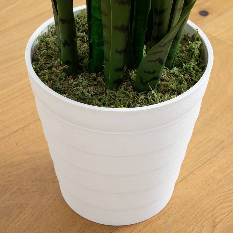 Artificial Sansevieria Potted Plant - 4' - Green