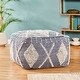 preview thumbnail 3 of 53, Brinket Boho Cube Yarn Pouf by Christopher Knight Home