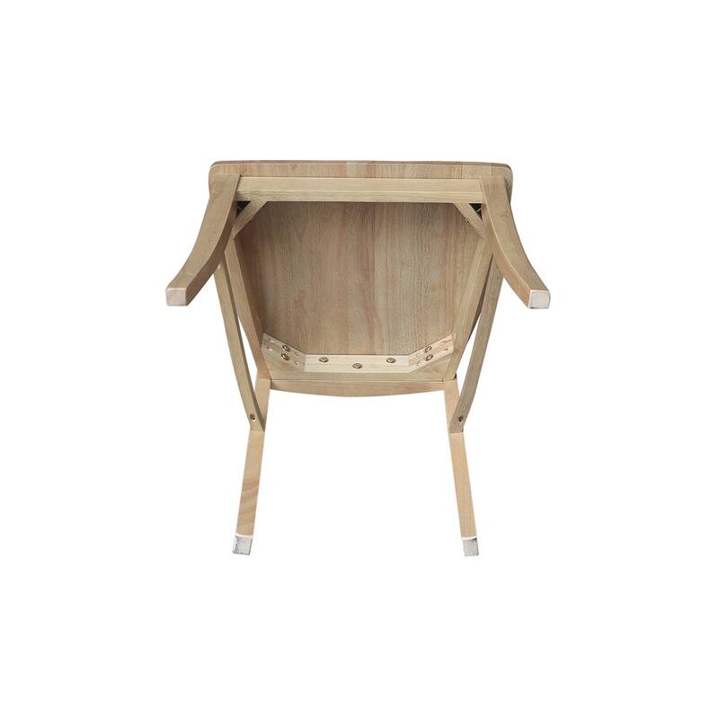 International Concepts Solid Wood Verona Dining Chairs, Set of 2