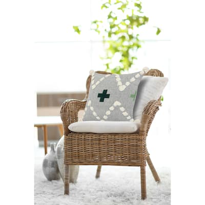 Sevita Tonal Green Swiss Zeal Throw Pillow