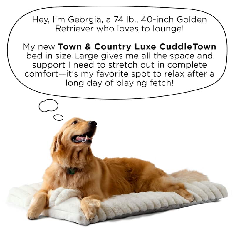TOWN & COUNTRY LUXE CuddleTown Ribbed Bubble Stripe Pillow Crate Mat Pet Bed Dark Grey XS Dogs