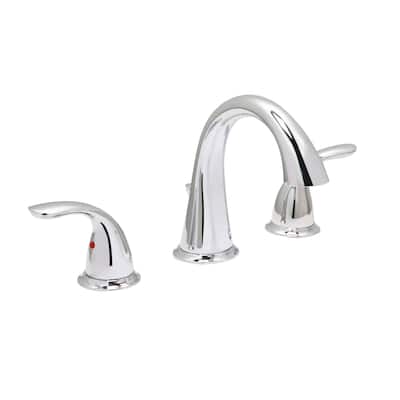 Clover 8" Widespread Bathroom Faucet, Chrome Finish - 8" widespread