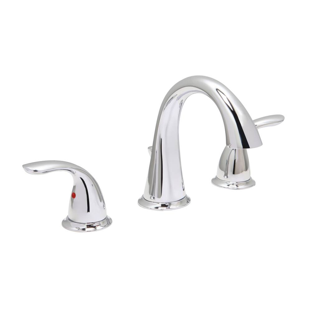 Clover 8" Widespread Bathroom Faucet, Chrome Finish - 8" widespread