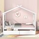preview thumbnail 7 of 18, Twin Size Pine Wood House Bed with Storage Drawers for Kids