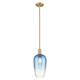 Option Brushed Brass / Sapphire Blue Shade