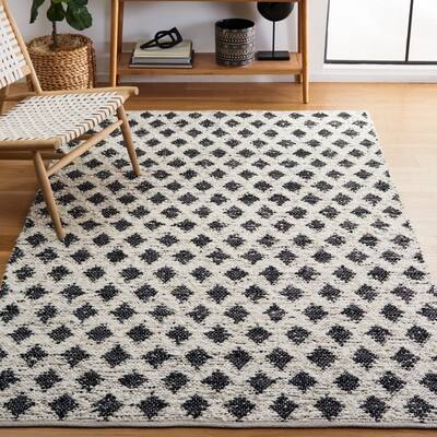 SAFAVIEH Handmade Natura Miljeta Wool & Leather Rug