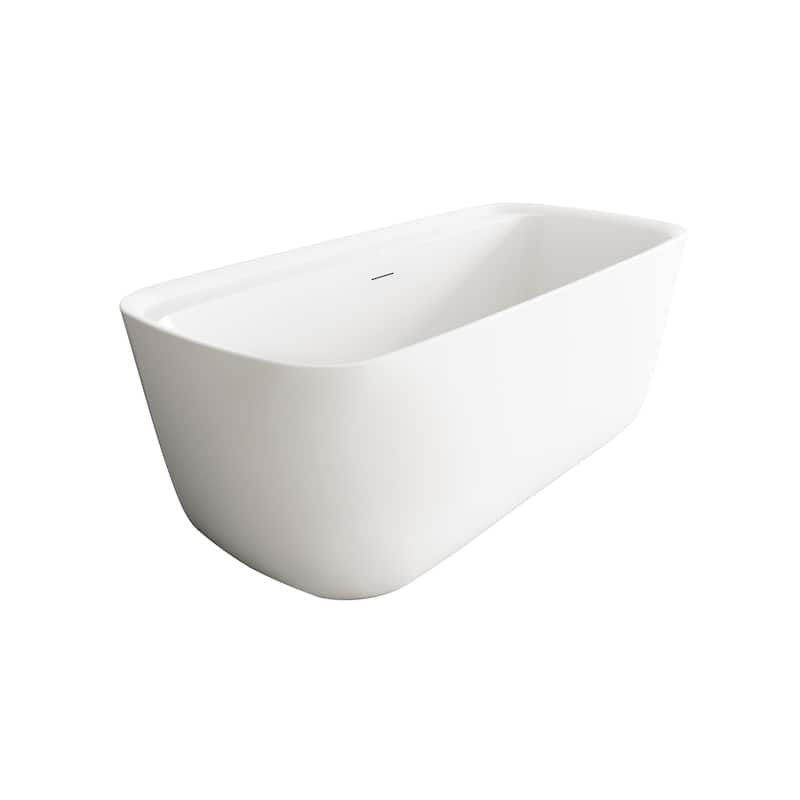 Chad Soaking Bathtub in Glossy White