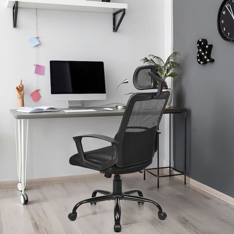 Costway Mesh Office Chair High Back Ergonomic Swivel Chair w/ Lumbar