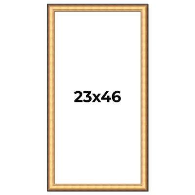 23x46 Frame Gold Plein Aire Solid Wood Picture Frame Width 2 Inches |