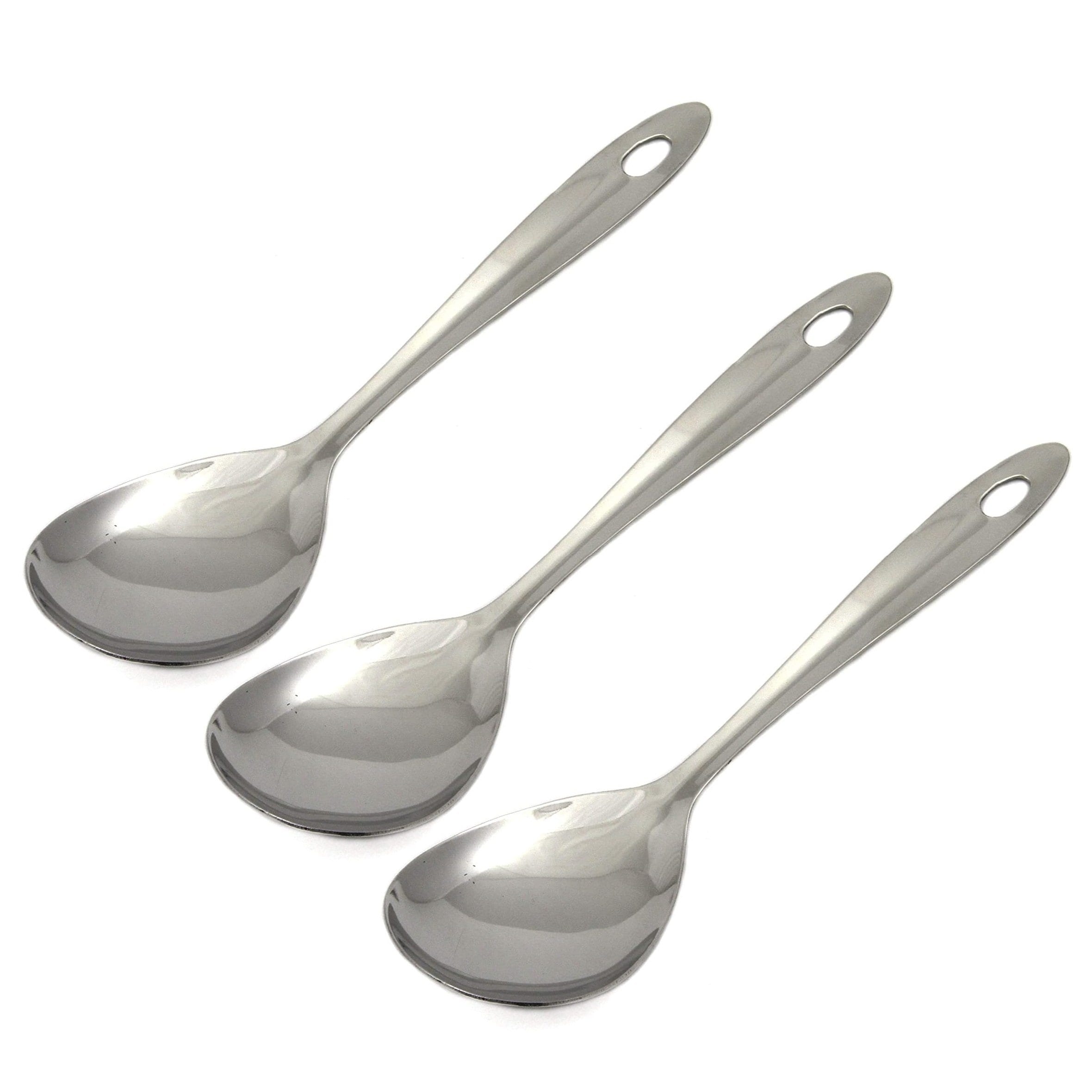 Chef Craft 9.5" Stainless Steel Basting / Serving Spoon with Sleek Mirror Finish