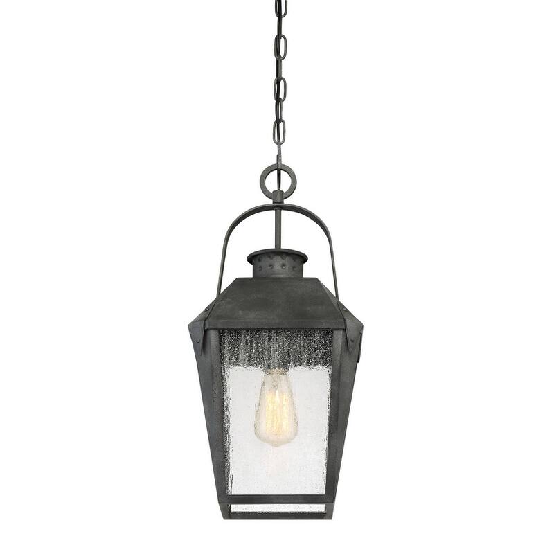 Roseto Cheatham Single Light 10" Wide Outdoor Lantern Style Pendant