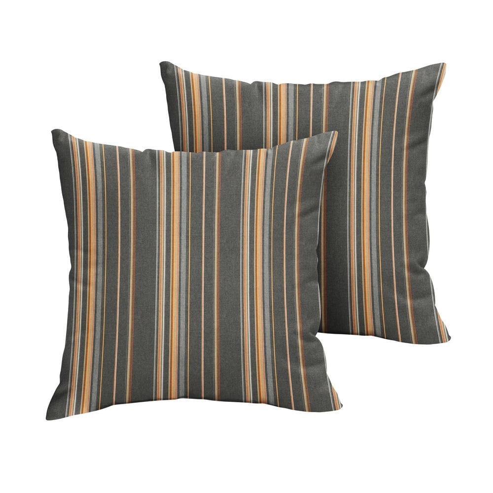 Sorra Home Sunbrella Outdoor Knife Edge Pillow Set of 2
