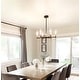 preview thumbnail 4 of 7, Maxim Flambeau 6 Light 25" Wide Chandelier