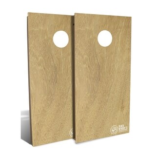Iroko Wood Backyard Cornhole Board Set (Includes 8 Bags) - N/A - Bed ...